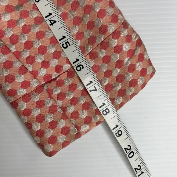 Marc by Marc Jacobs Womens Coral Hexagon Cotton Silk Pink/ Peach Blazer Sz 6 - Picture 9 of 11